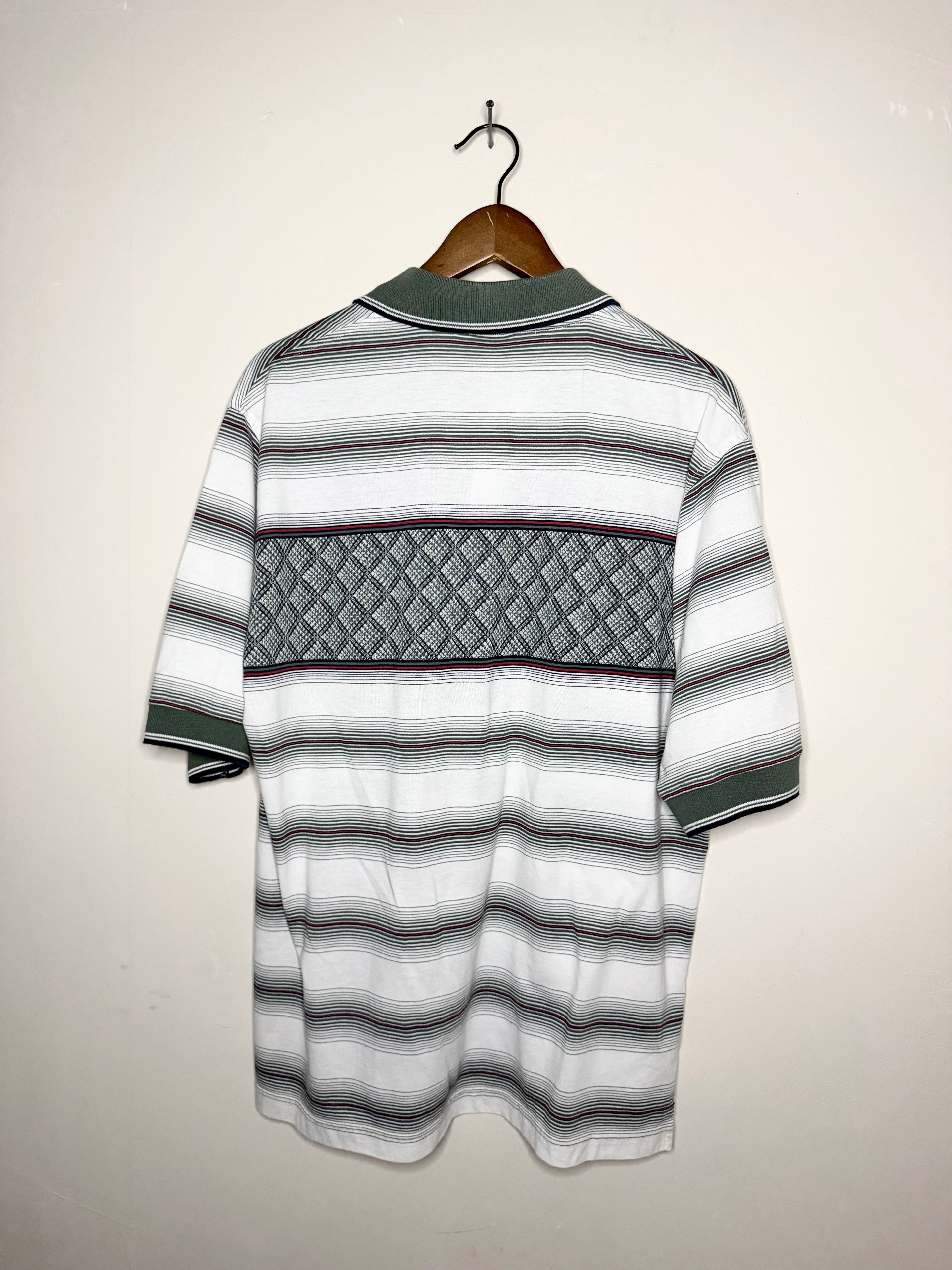 Penguin Grand Slam striped polo (L)