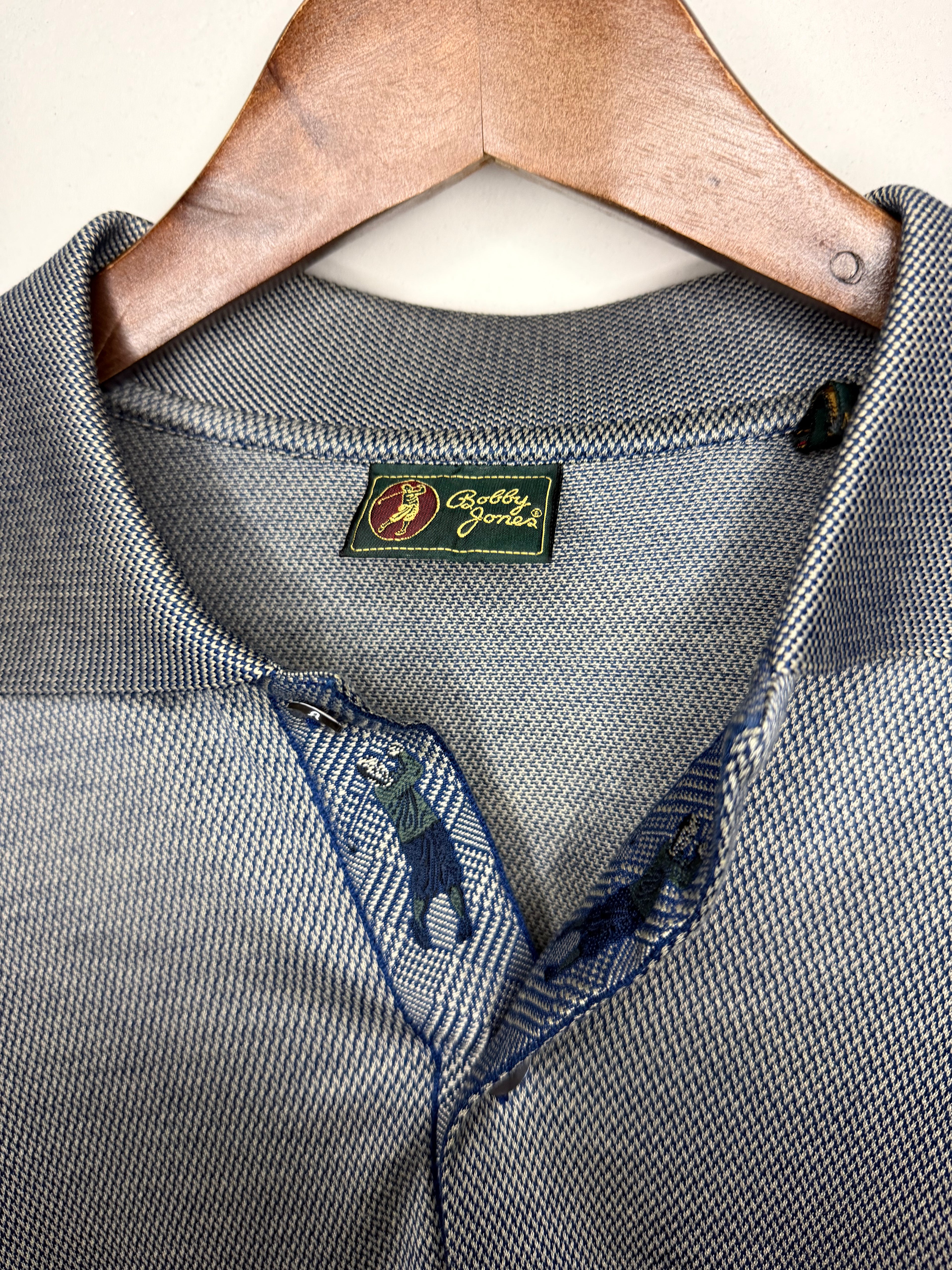 Bobby Jones polo — grey (L)