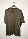Greg Norman brown patterned polo (L/XL)