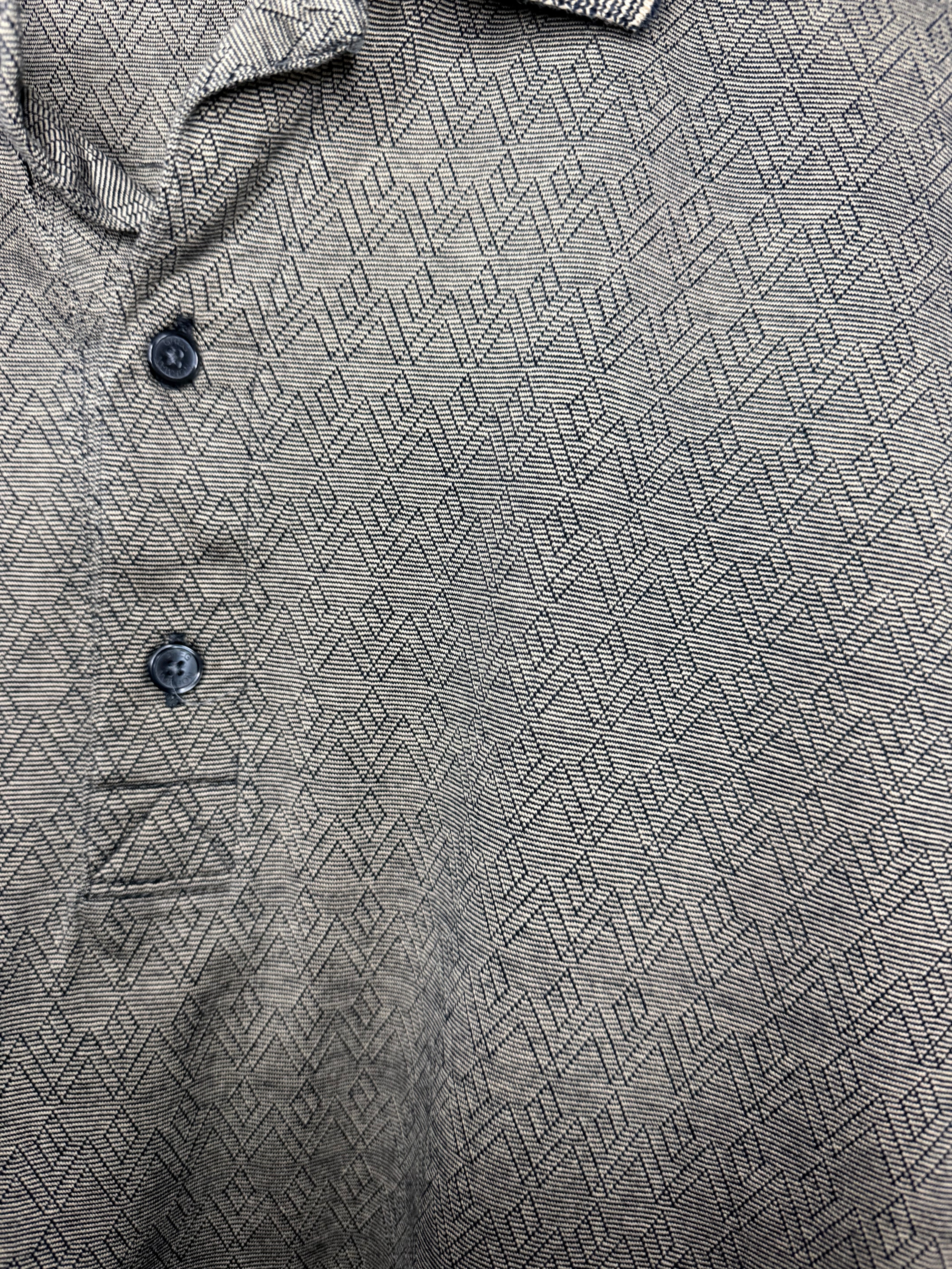 Greg Norman brown patterned polo (L/XL)
