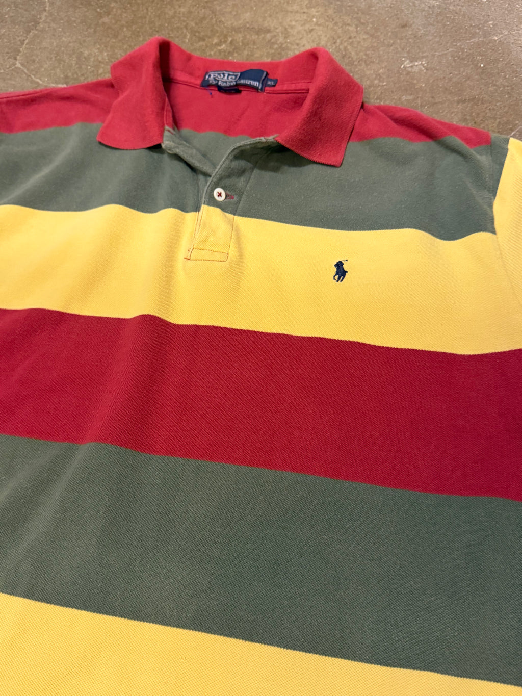 Ralph Lauren colorblock polo (L)