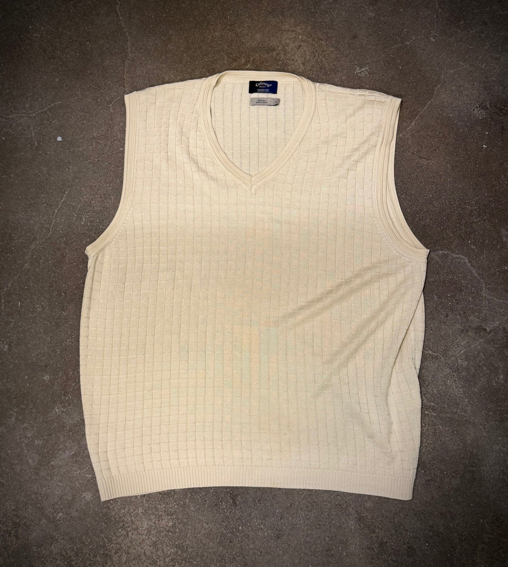Callaway silk slipover — beige (L)