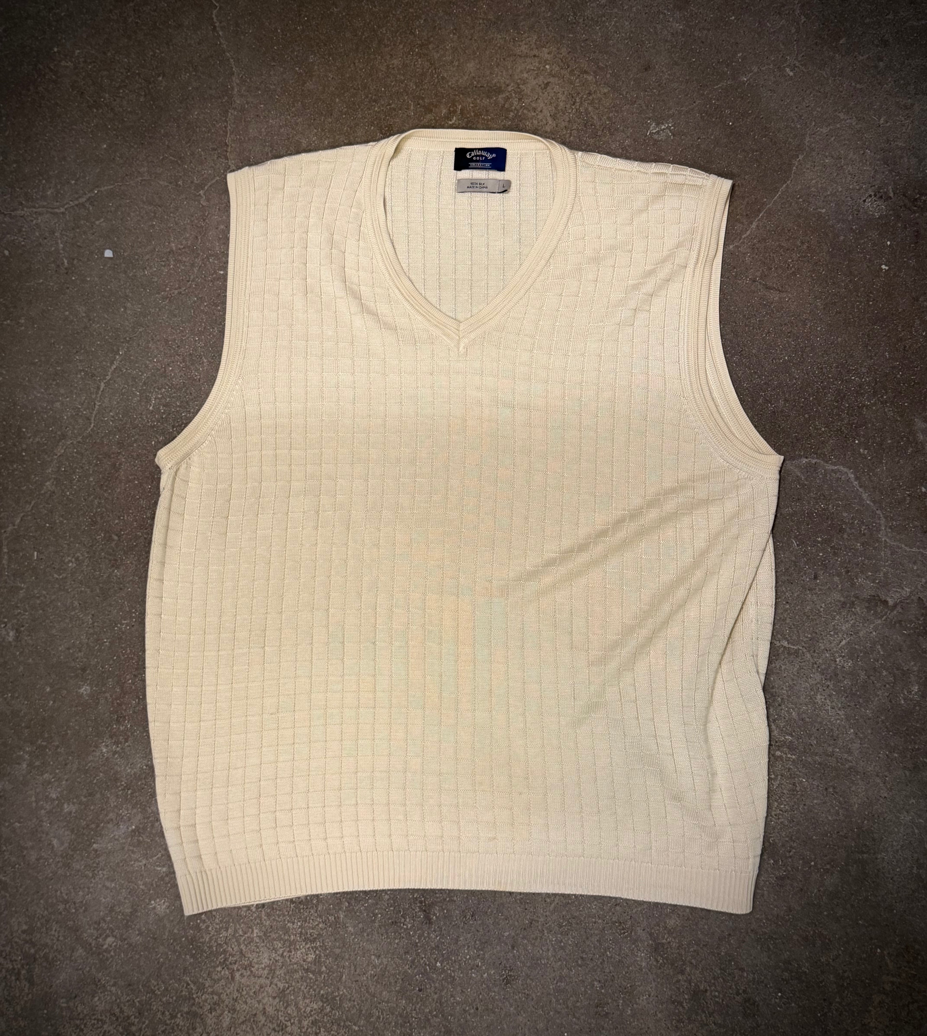 Callaway silk slipover — beige (L)