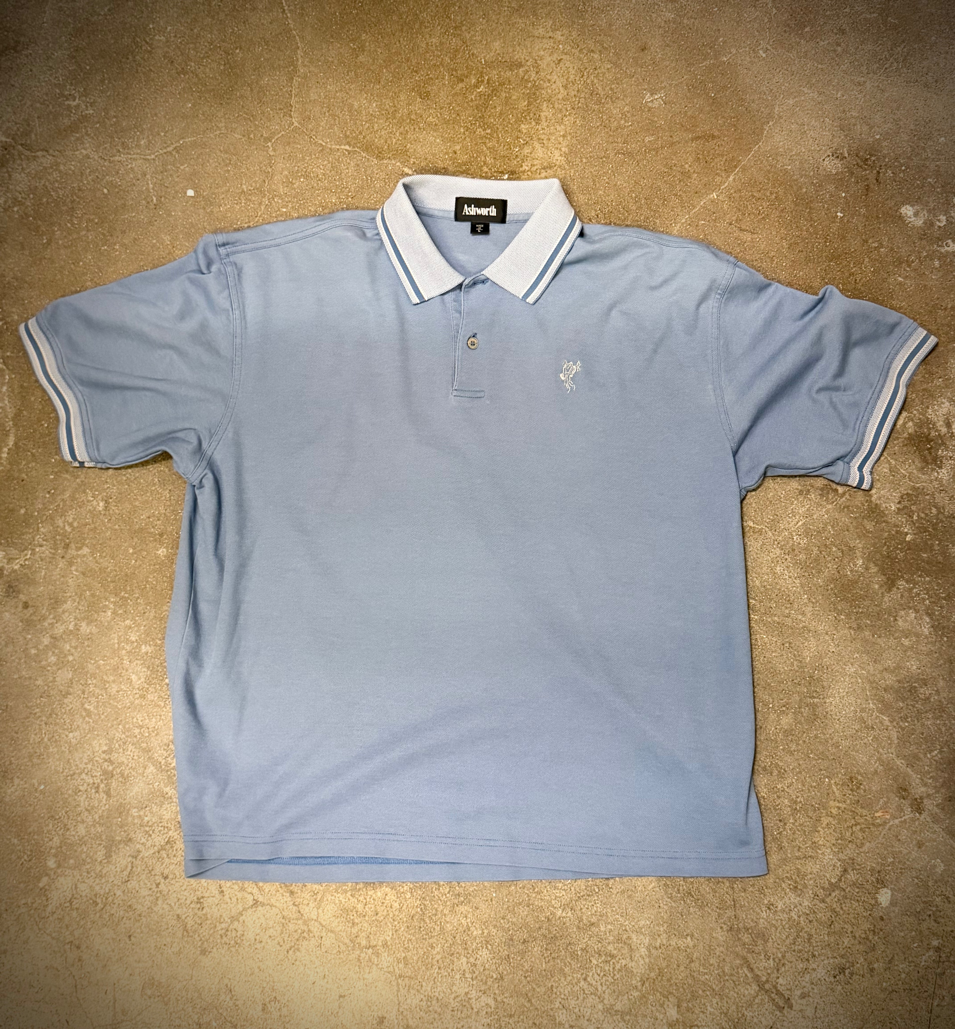 Ashworth light blue polo (L)