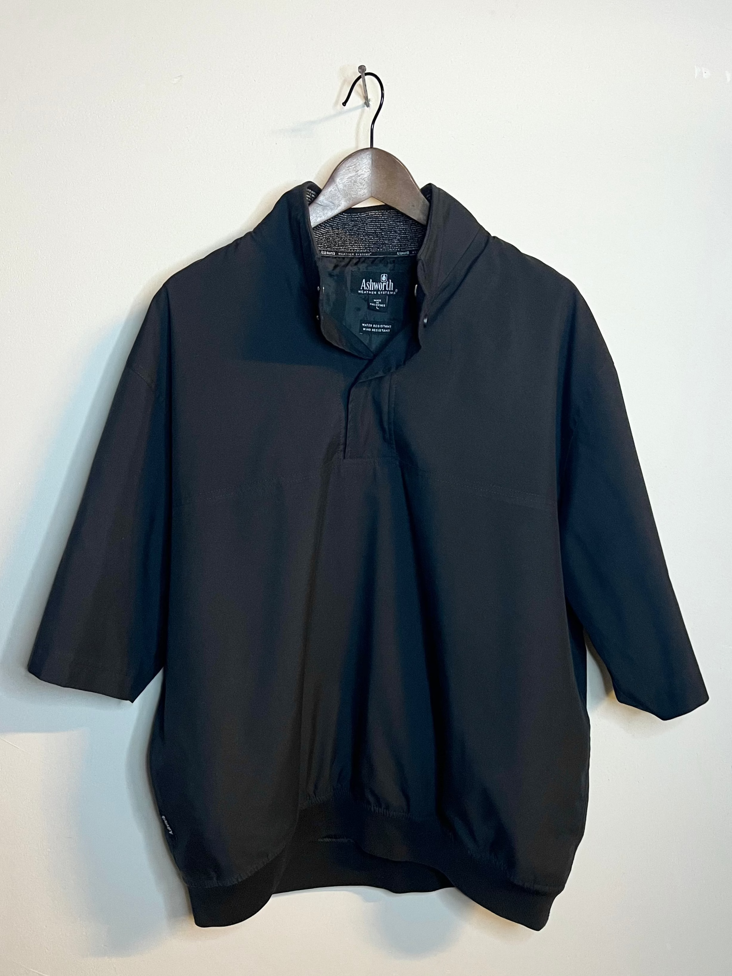Ashworth short-sleeved windbreaker - Black (L/XL)