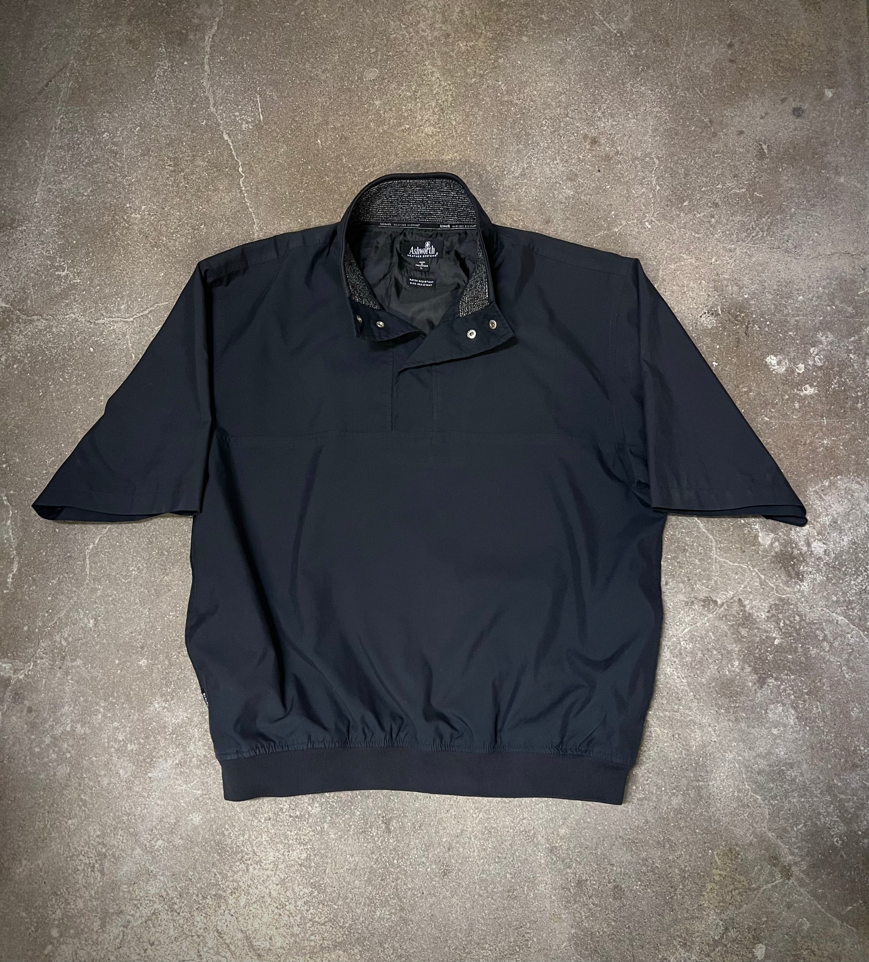 Ashworth short-sleeved windbreaker - Black (L/XL)