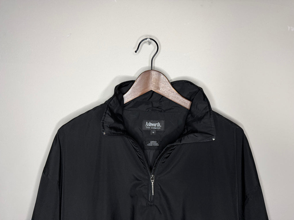 Ashworth black short sleeve windbreaker (XL)