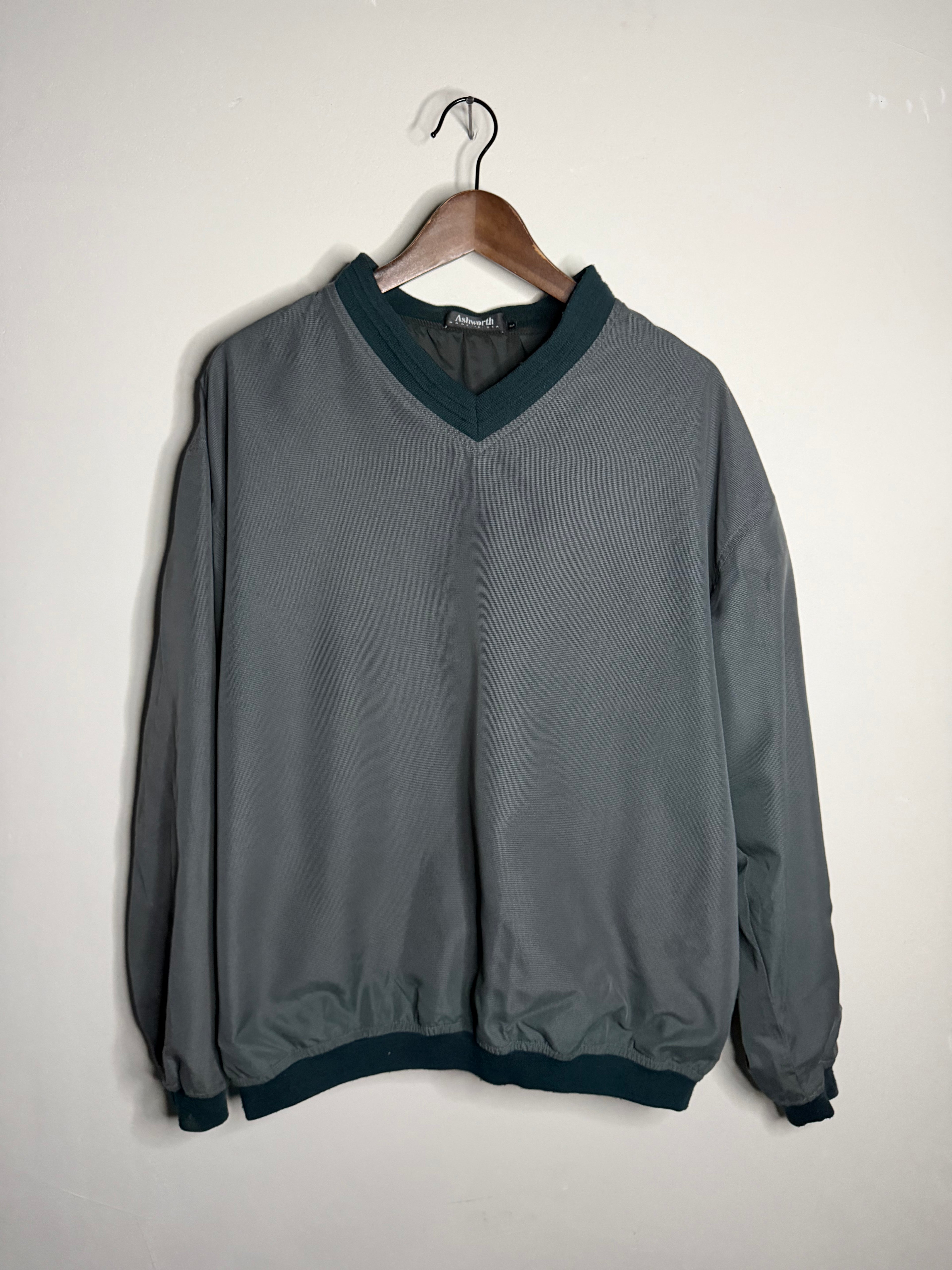 Ashworth grey/green windbreaker (L)