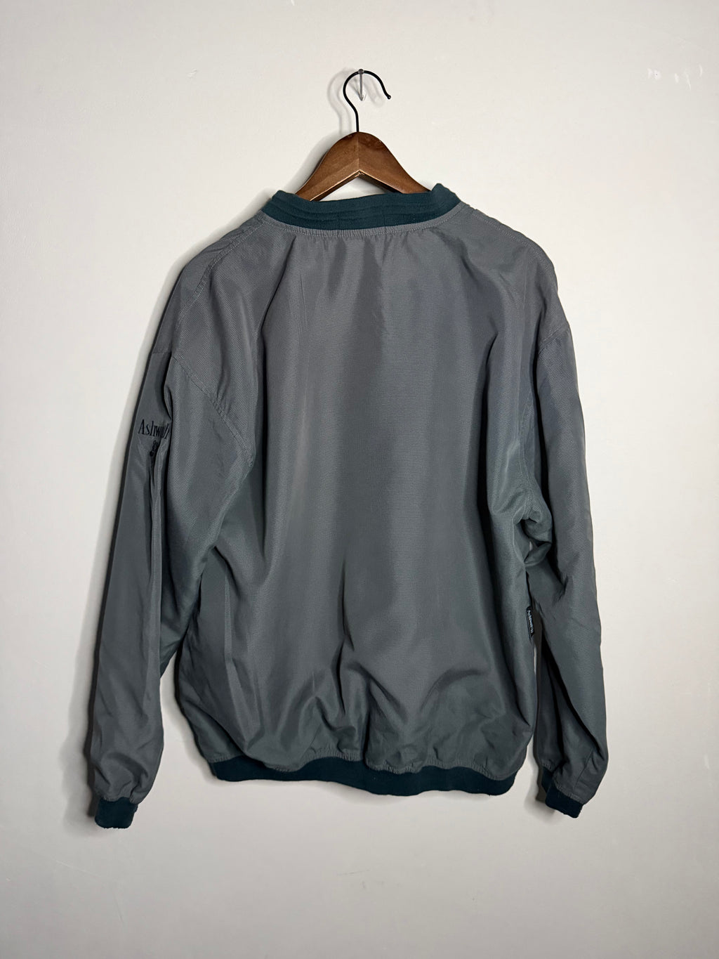 Ashworth grey/green windbreaker (L)