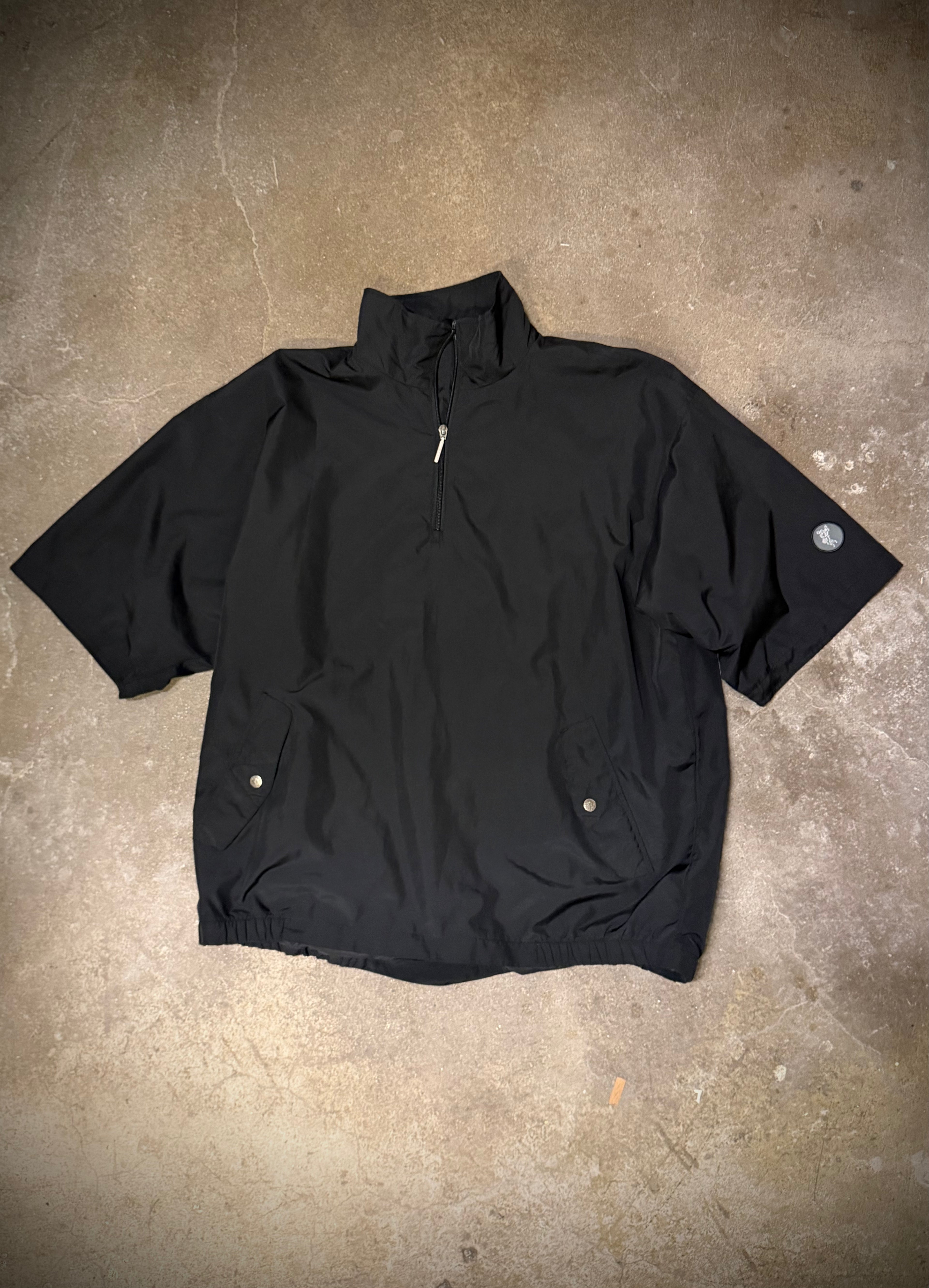 Ashworth black short sleeve windbreaker (XL)
