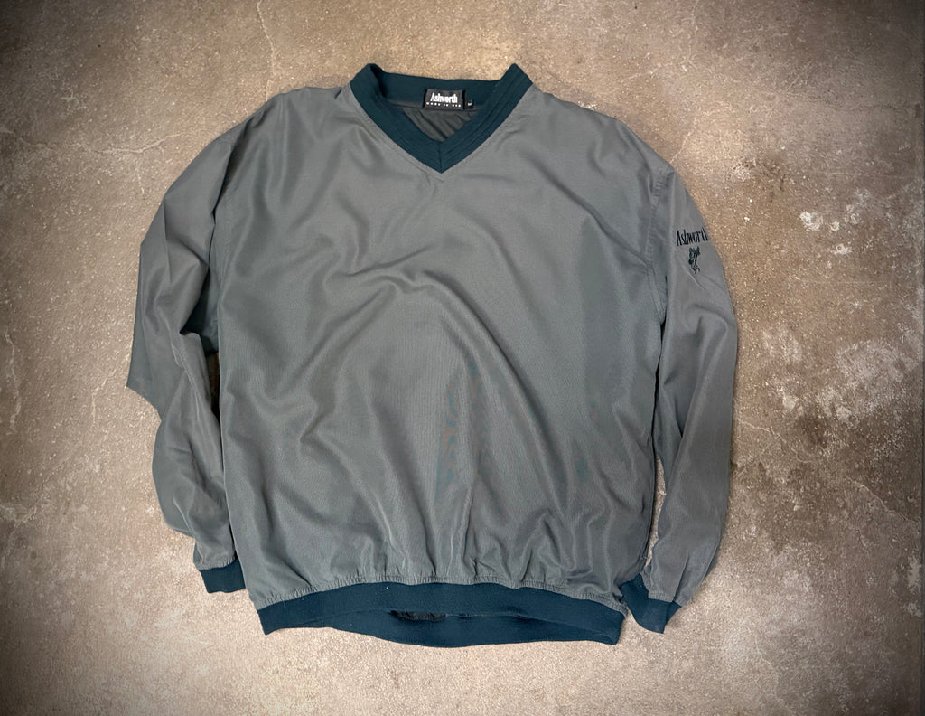 Ashworth grey/green windbreaker (L)