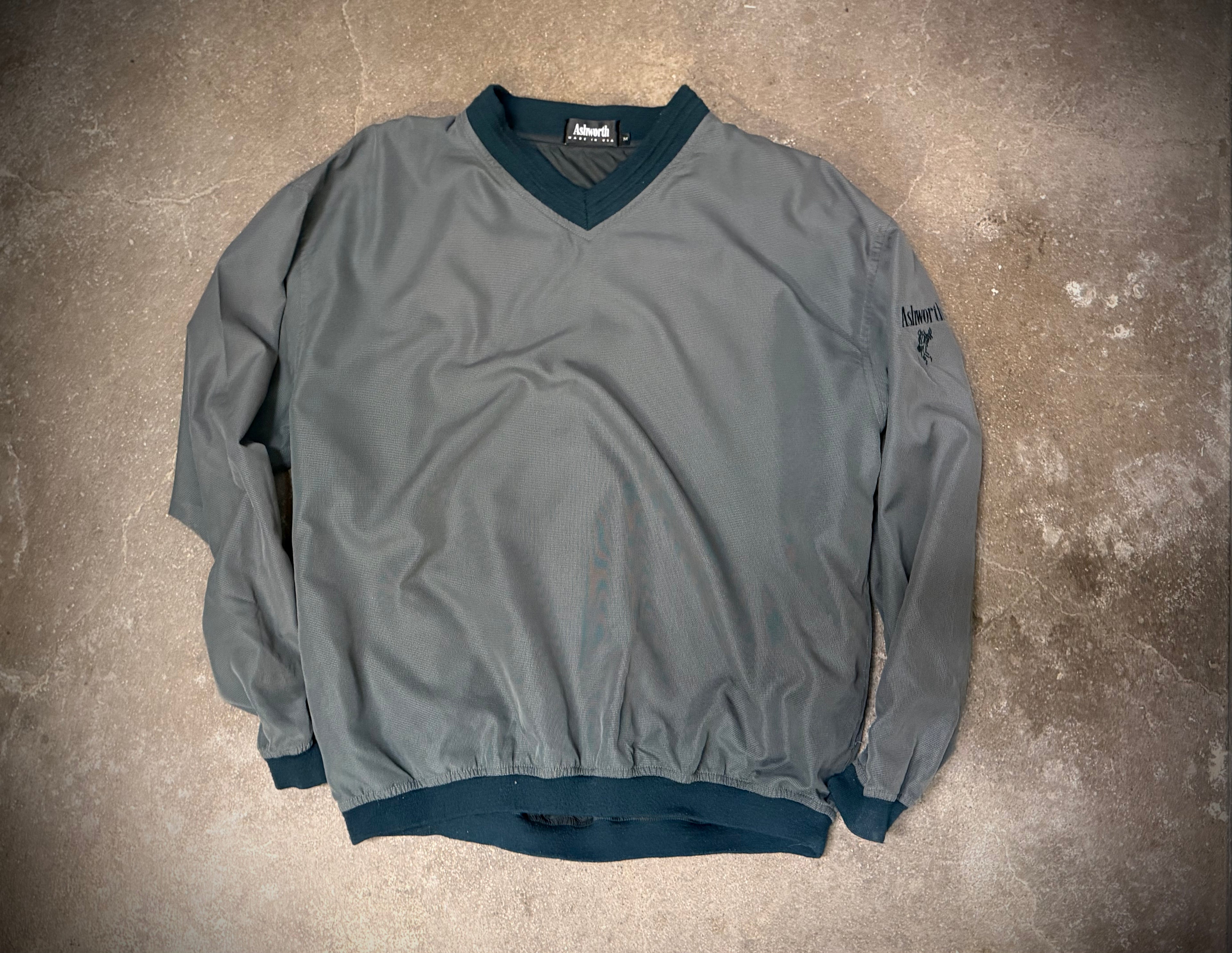 Ashworth grey/green windbreaker (L)