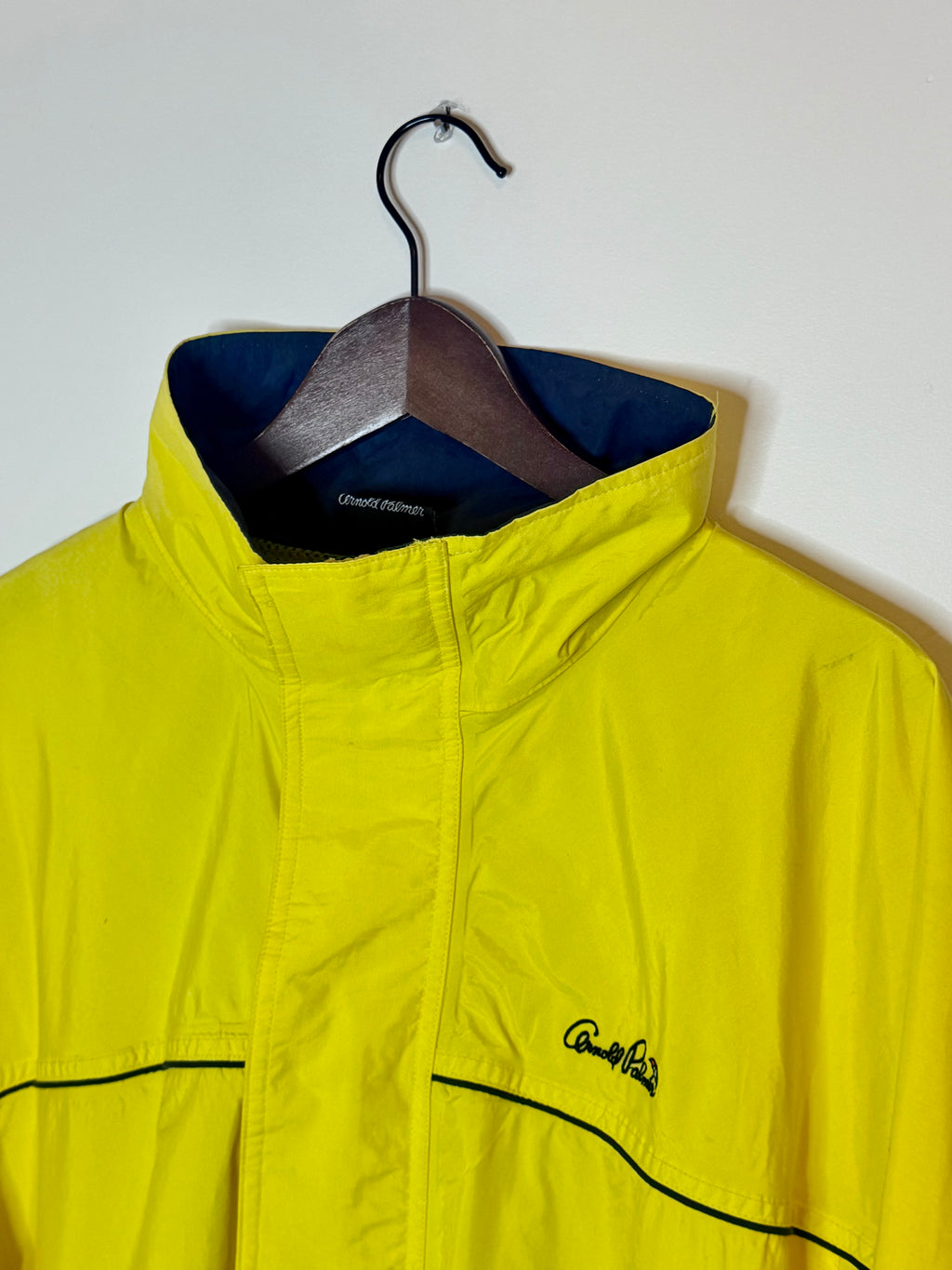 Arnold Palmer rain jacket — yellow (L)