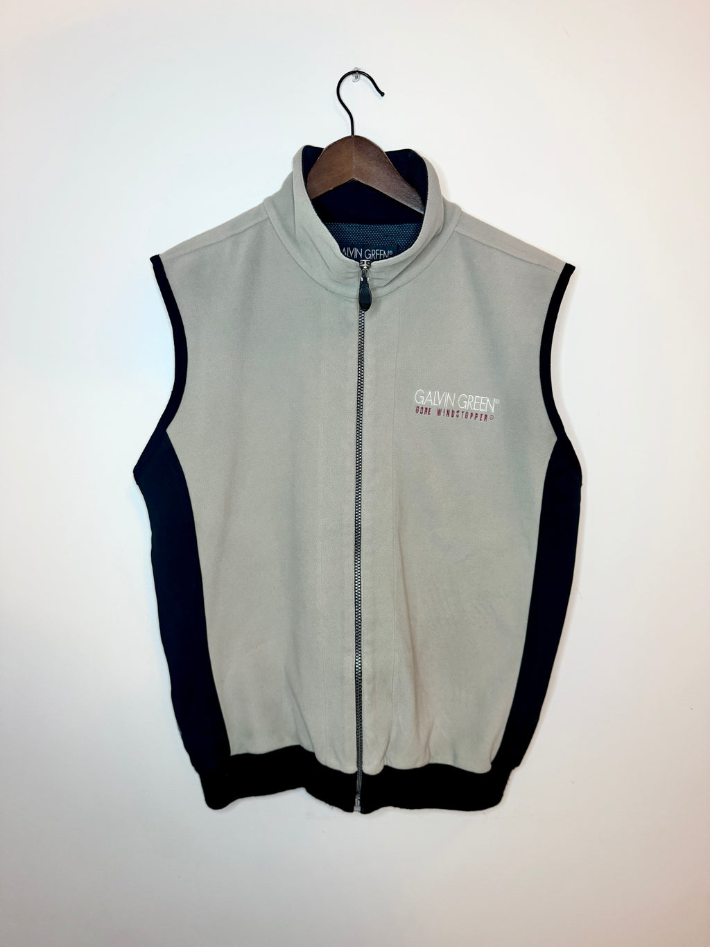 Galvin Green fleece vest — grey (M)