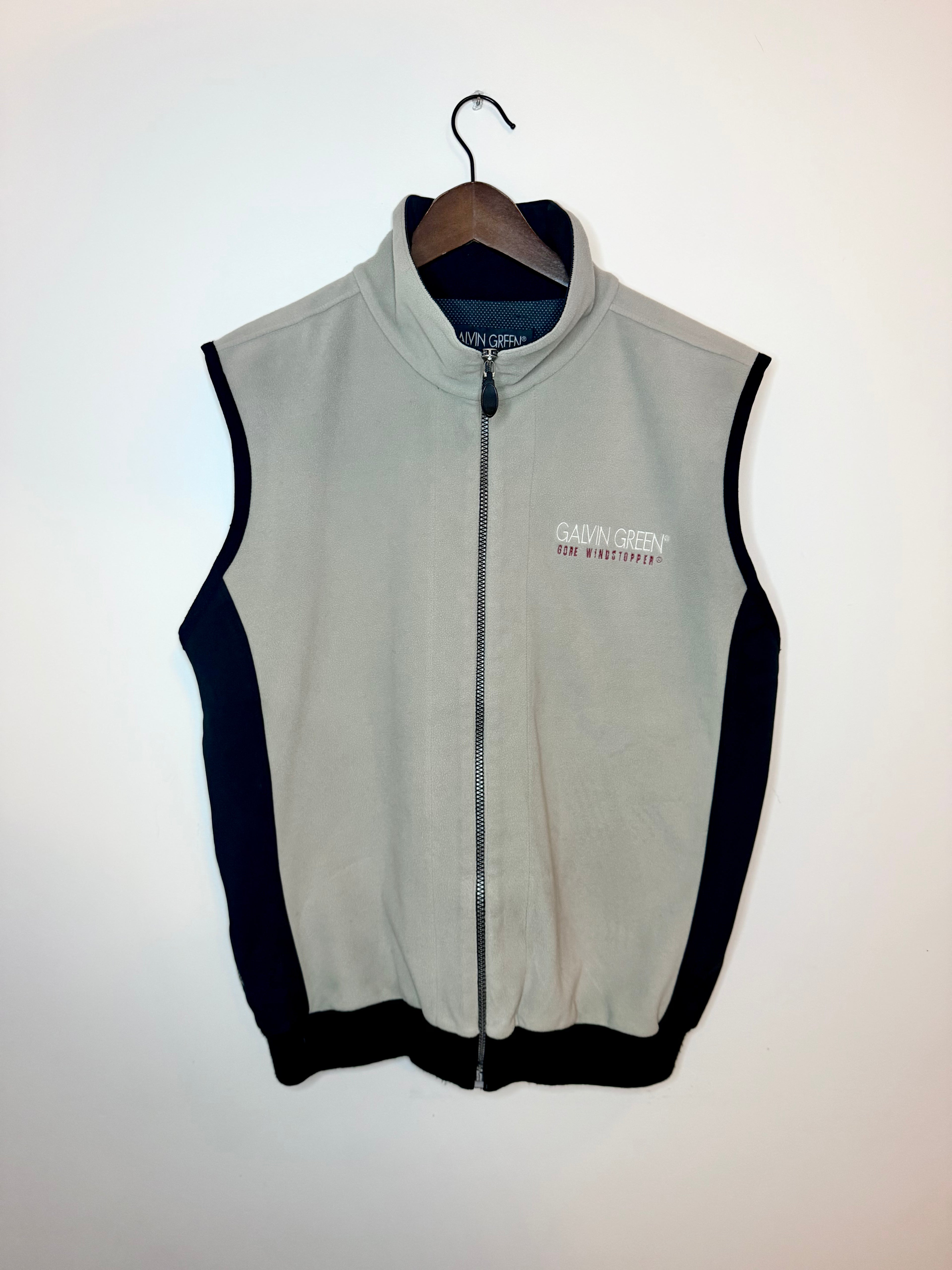 Galvin Green fleece vest — grey (M)