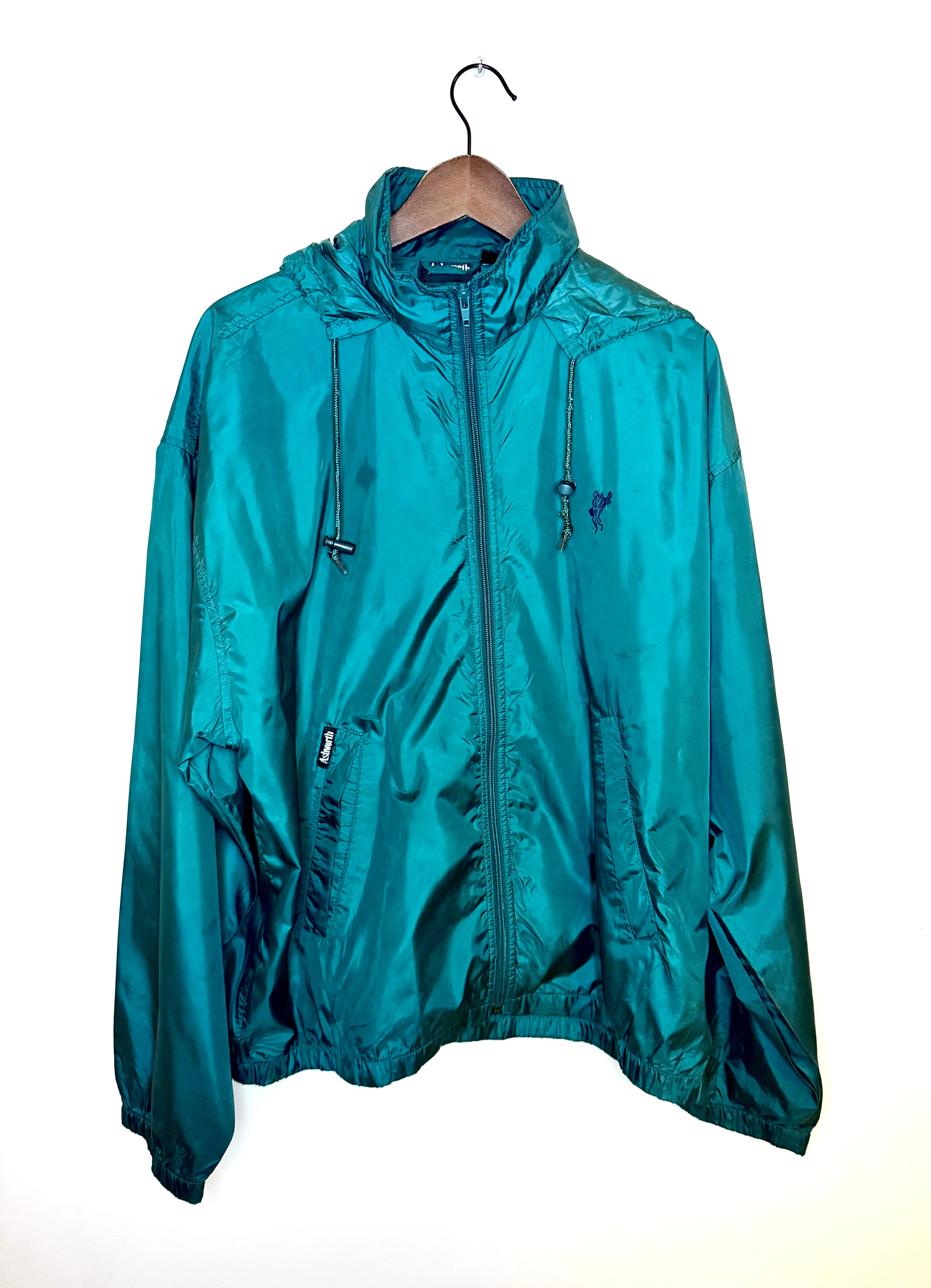 Ashworth lightweight rain jacket — green (L)