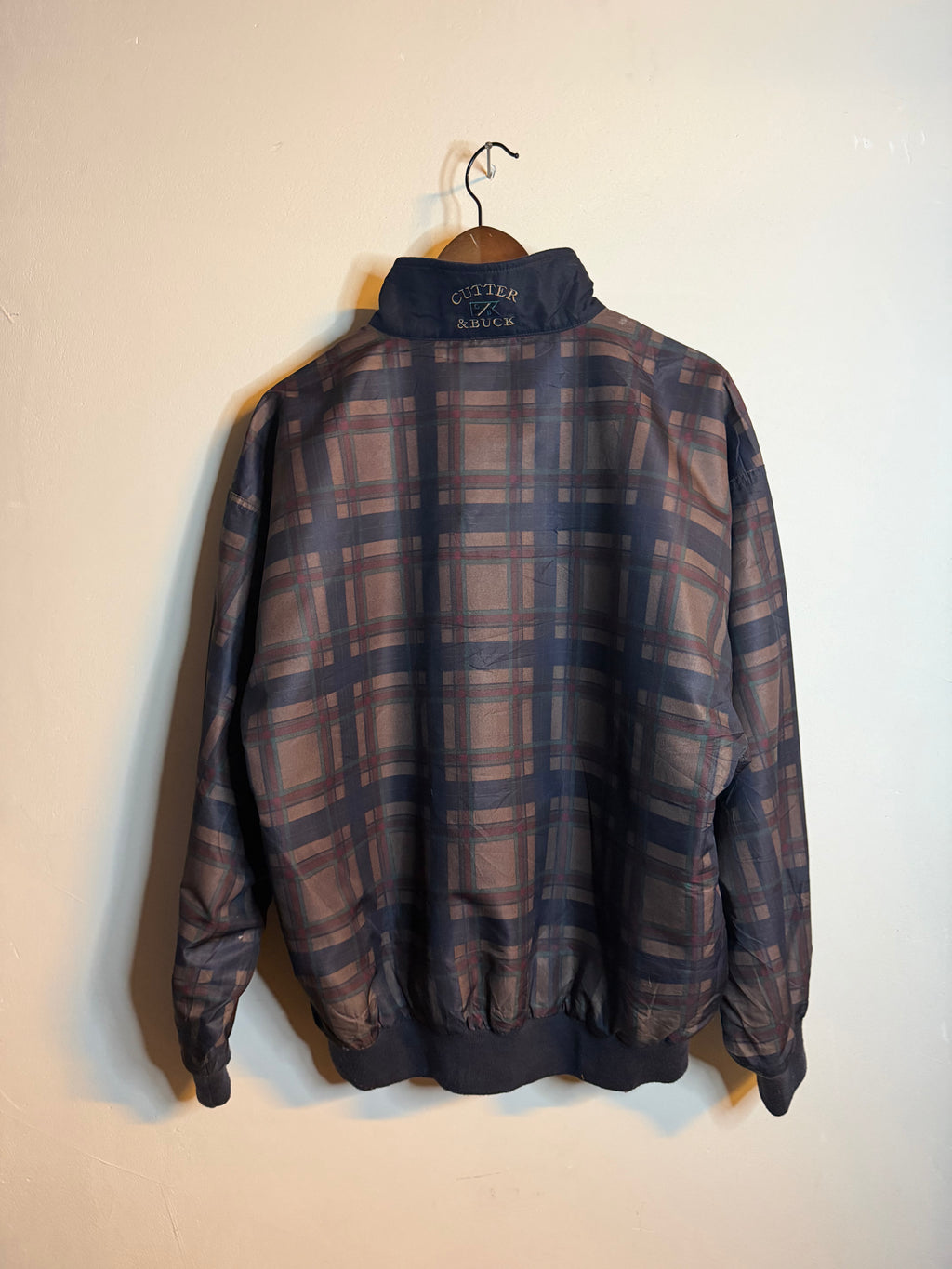 Cutter & Buck checkered windbreaker (M)