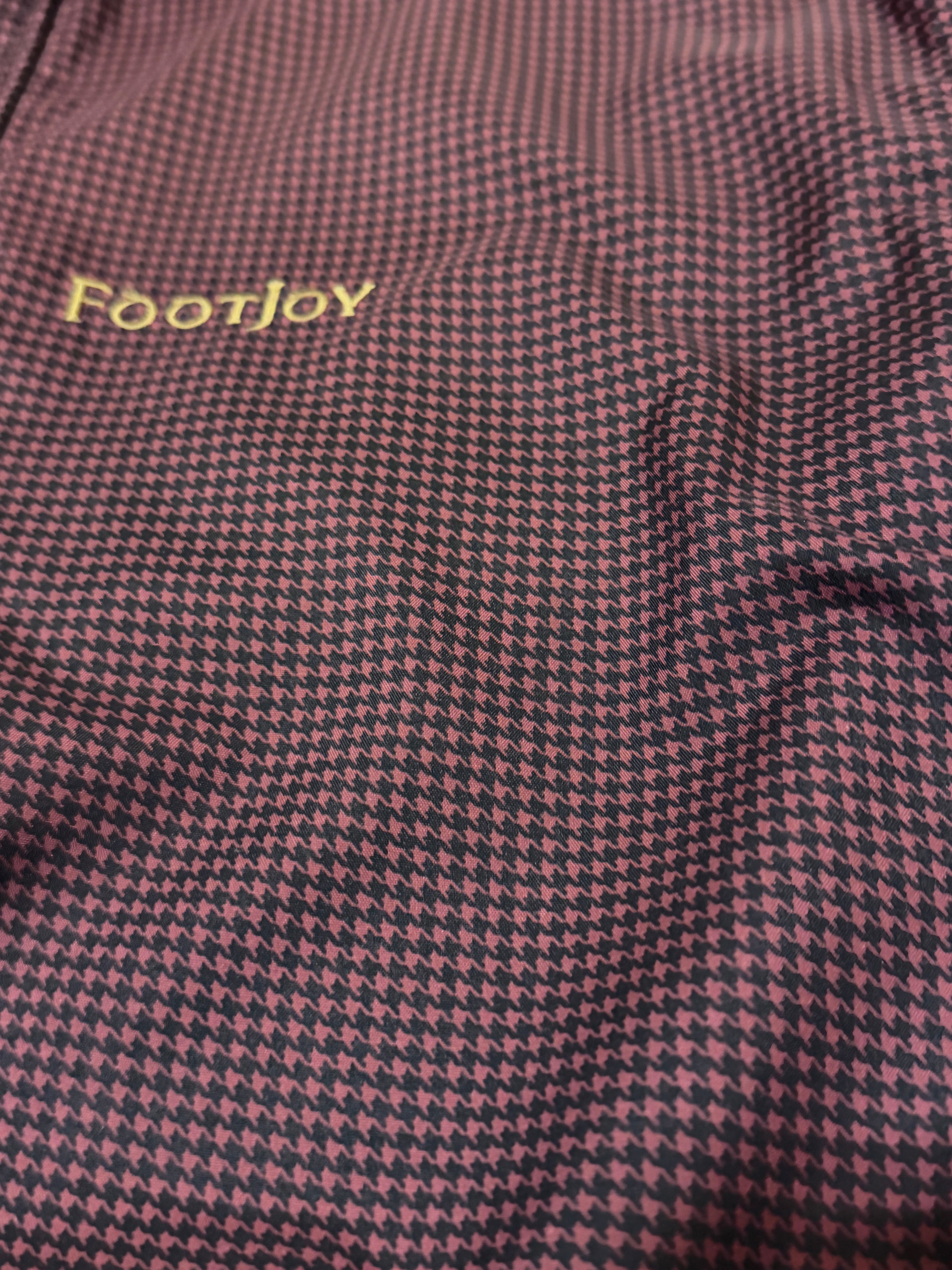 FootJoy DryJoys burgundy houndstooth (S)