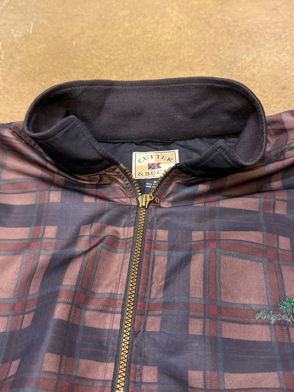 Cutter & Buck checkered windbreaker (M)