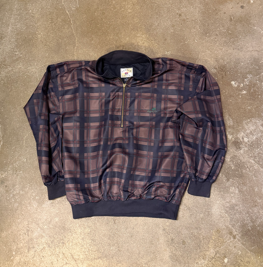 Cutter & Buck checkered windbreaker (M)